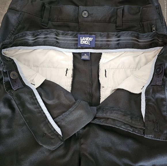 LandsEnd Boys Active Chino Uniform Shorts - Picture 3 of 4